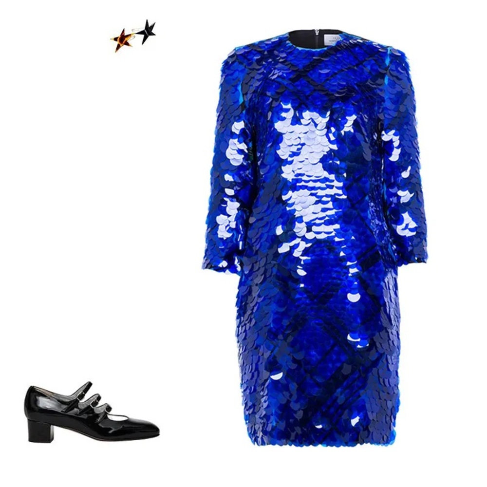 Preen by Thornton Bregazzi blue unique dress